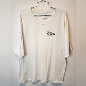 Vintage 90's‎ Linux Network Tradeshow T-Shirt Holes Size XL